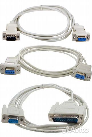 Кабели интерфейсные RS232 (COM), USB
