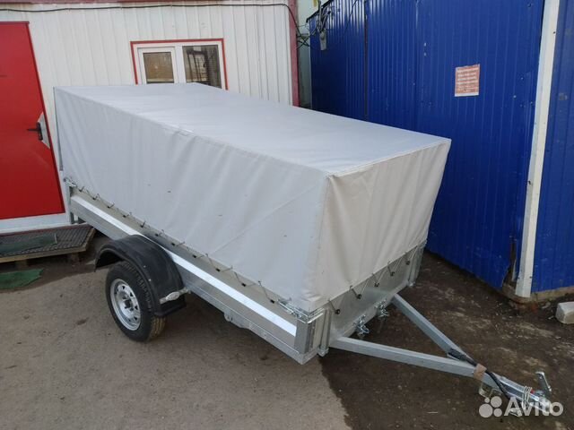 Прицеп оцинкованный с тентом 2.5*1.3 от пфс