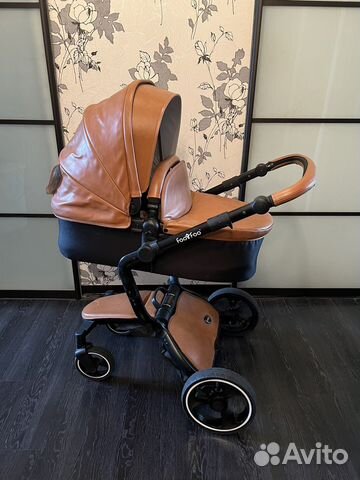 Коляска 2 в 1 эко кожа