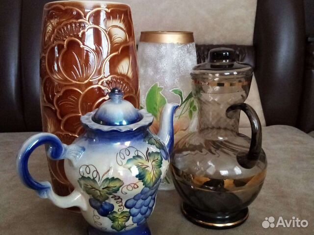 Вазы, кувшин, графин, чайник