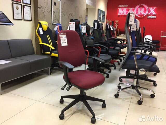 Кресло офисное chairman 661 бордовое