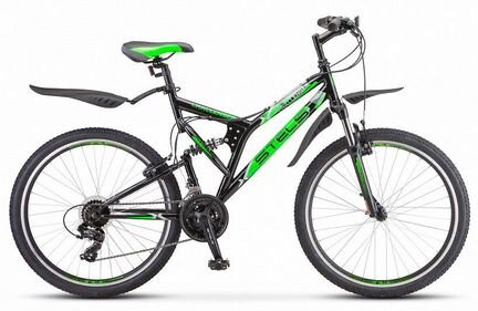 Stels Велосипед Challenger 26" V (20" Черный/Зелен