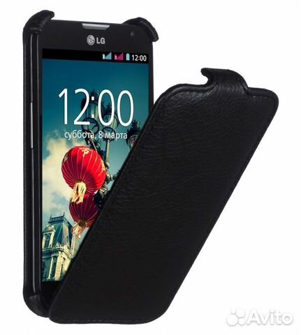 Чехол Mariso Флип-Кейс LG L65 (D285) / L70 (Black)