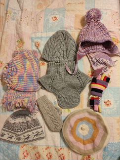 Шапка манишка берет шарф