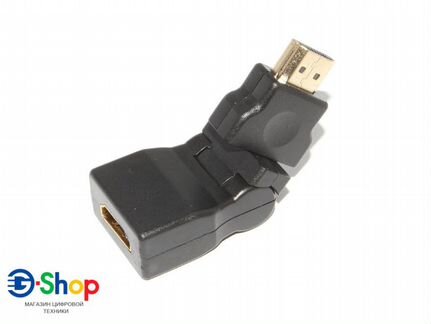 Переходник H46 hdmi мама-папа угловой 360