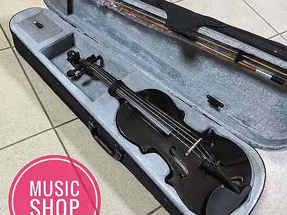 Скрипка черная новая Antonio Lavazza все размеры