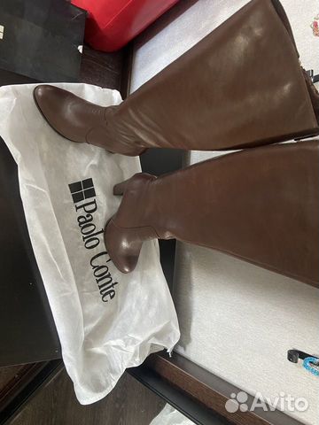 Сапоги демисезонные женские 38 коричневые