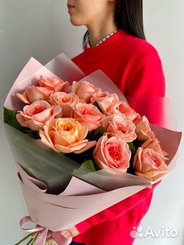 Букеты из пионовидных роз