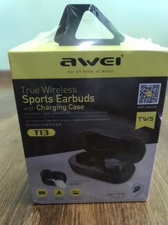 Беспроводные блютузные наушники awei t13