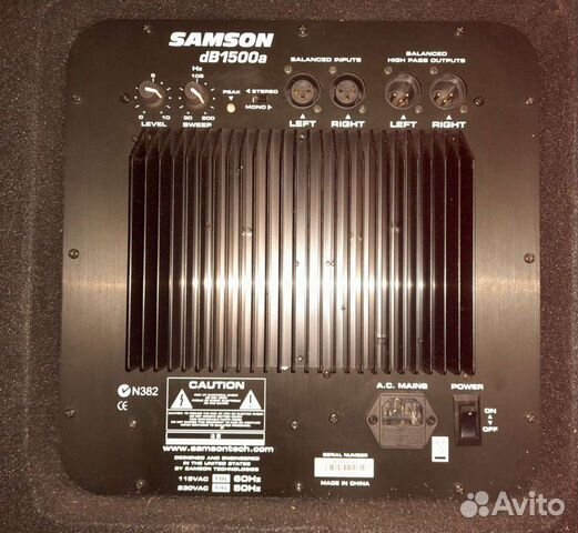 Колонки Samson dB 1500a низкочастотные 15" купить в Москве | Хобби и ...