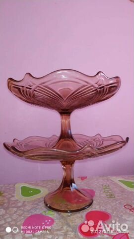 Ваза СССР на ножке для фруктов и конфет