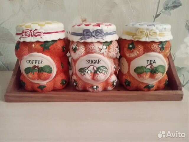 Набор баночек для хранения сыпучих продуктов