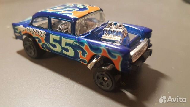 Hot Wheels Flames 55 Chevy Bel Air Gasser