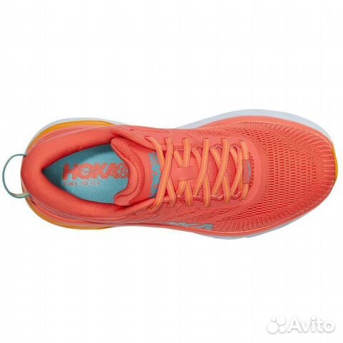 Hoka bondi 7 (W) Кроссовки беговые женские Красный