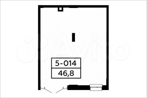 Аренда торговое помещение площадью 46.8 кв.м