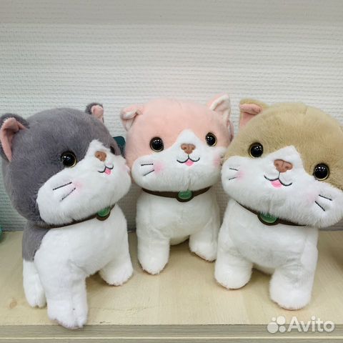 Мягкая игрушка Кот с ошейником, 20см