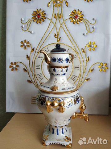 Самовар Гжель