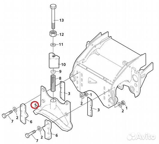 Сучкорезный нож 5065757; 5208061; 5260260 Valmet