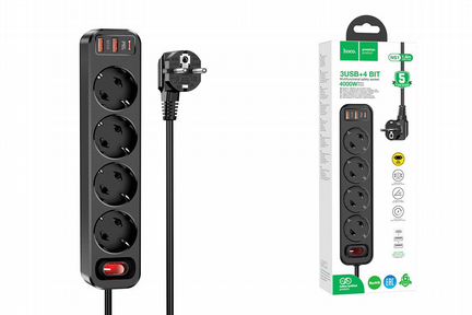 Сетевой фильтр удлинитель со встроенной зарядкой