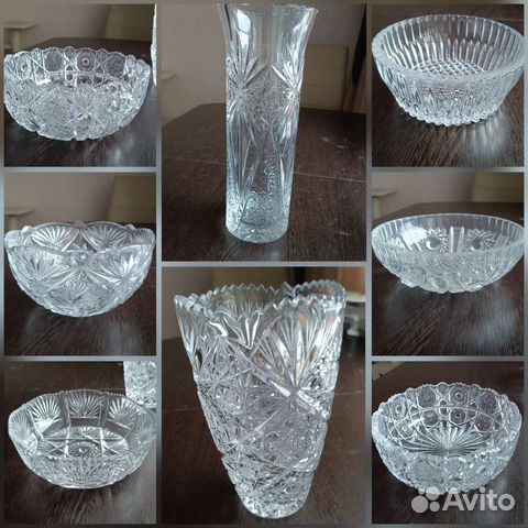 Хрустальные салатники и вазы СССР
