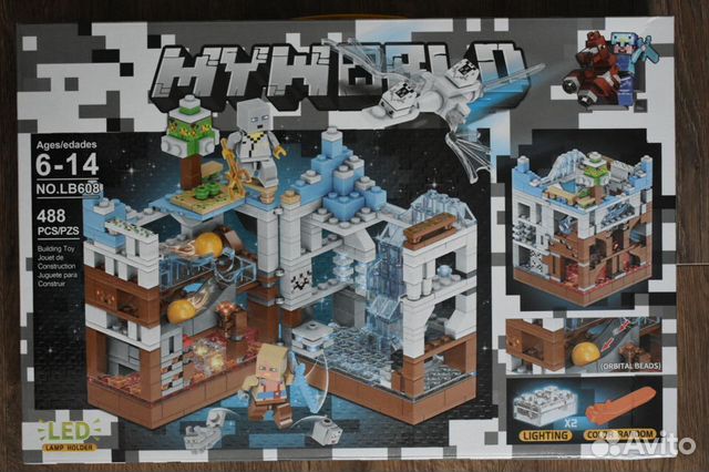 Новый конструктор майнкрафт Крепость, аналог lego