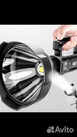 Фонарь прожектор светодиодный яркий ручной Р70/Р50