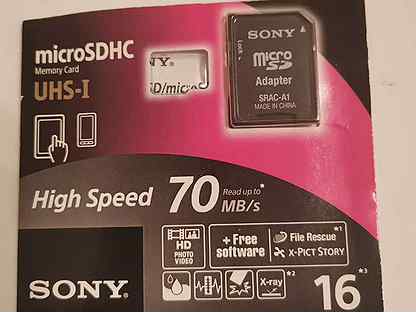 Sony 16 GB mikro Adapter