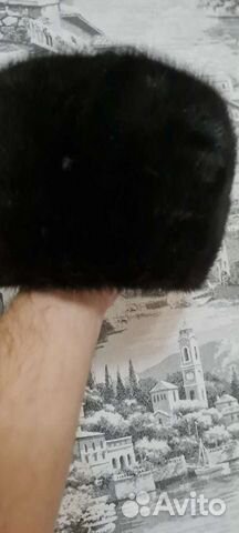 Норковая шапка мужская 55 64