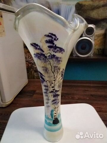 Ваза цветное стекло СССР
