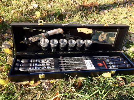 Подарочный набор шампуров путник