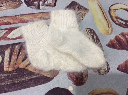 Носки детские из собачьей шерсти,14 см по стопе, ц