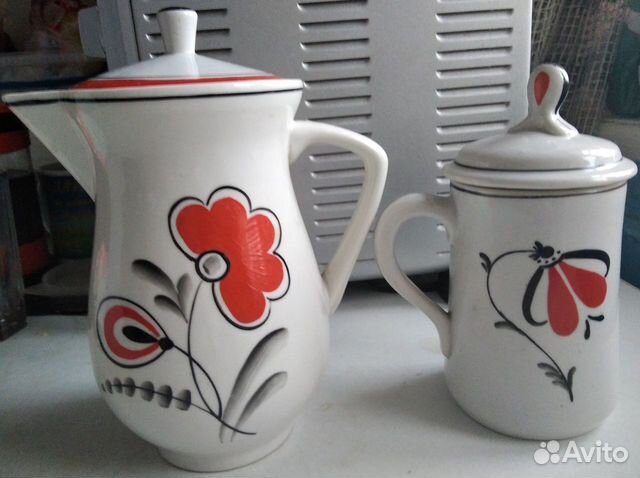 Кувшин и кружка Старая гжель СССР