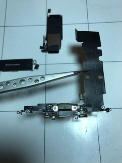 Нижний шлейф iPhone 8 Plus (снятый оригинал)