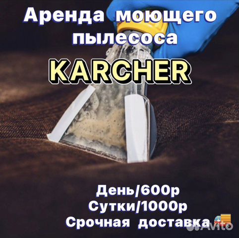 Аренда моющего пылесоса karcher