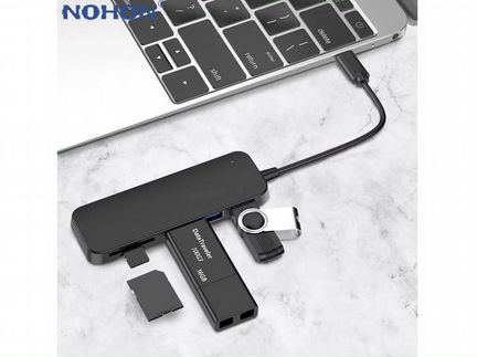 Type-C - USB HUB + SD / microSD reader