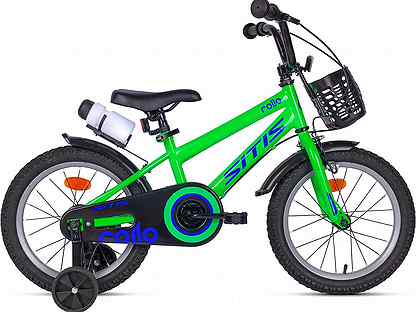 Велосипед sitis rollo 16" (2022) зелено-синий Sev4