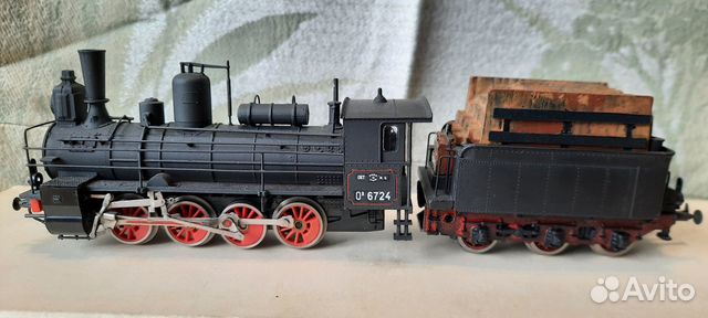 Паровоз Ов с дровяным тендером, сжд, Счетмаш Курск