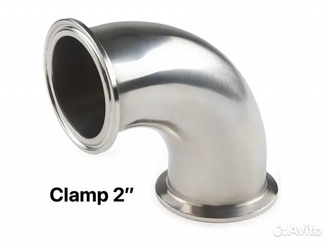 Отвод 2 дюйма Clamp без ниппеля под термометр купить в Москве | Товары ...