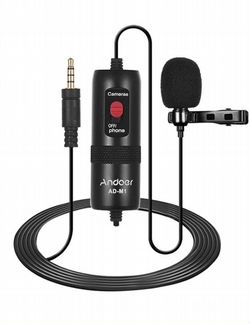 Проводной петличный микрофон длина 6м