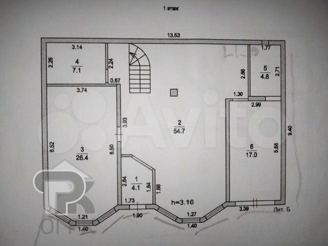 Коттедж 226 м² на участке 6 сот.