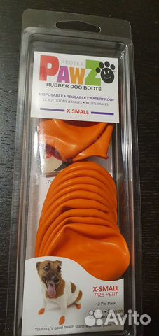 Силиконовая обувь для собак от реагентов и грязи