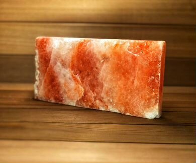 Плитка из гималайской соли с натуральной стороной