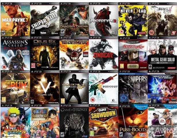 Игры ps3 ps4 PSP
