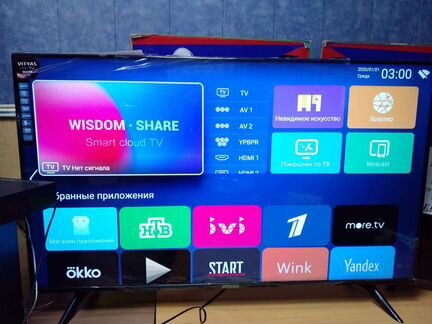 Новый 4К Smart Tv Телевизор vytyas 49