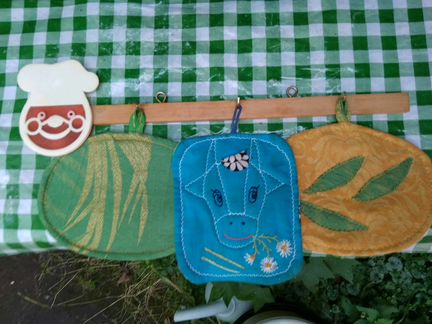 Набор для кухни: сидушки соломки ножи резка СССР