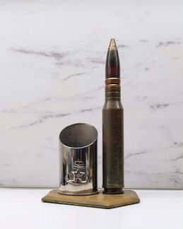 Карандашница из уч. снаряда и гильзы 1942 г СССР