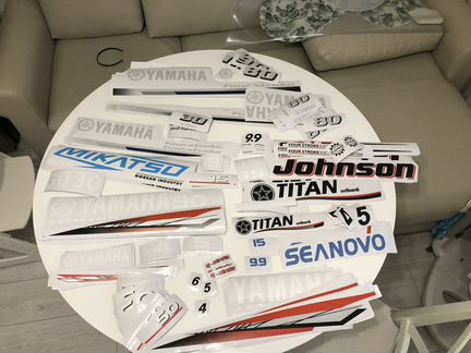 Наклейки для лодочного мотора