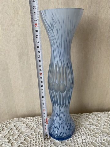 Красивая Ваза 19 века-цветное стекло