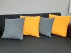 Подушка желтая, декоративная подушка