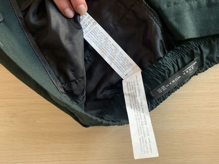 Темно-зелёные брюки чинос zara